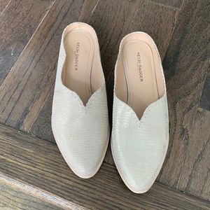 Kelsi Dagger mules cream/gold